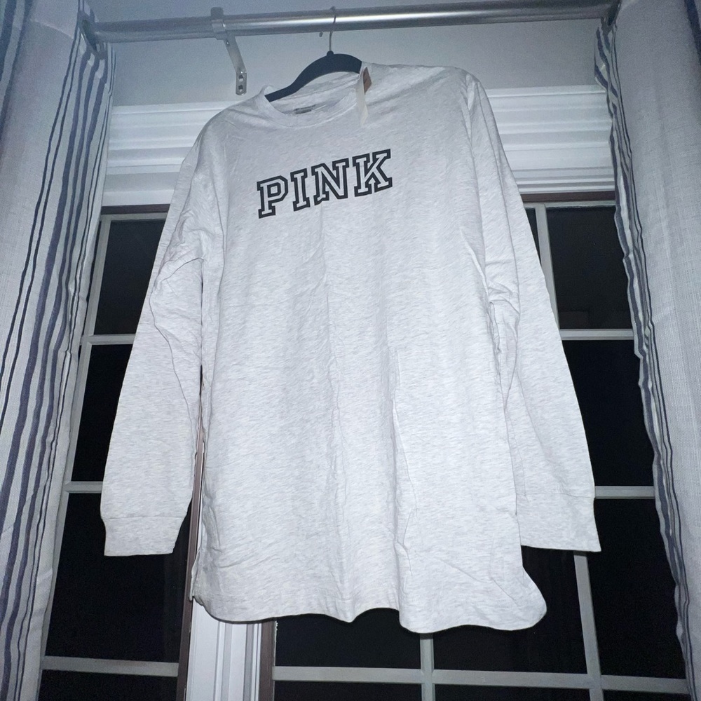 Womens victoria secret pink grey long sleeve size xs